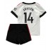 Billige Manchester United Christian Eriksen #14 Bortetrøye Barn 2022-23 Kortermet (+ korte bukser)